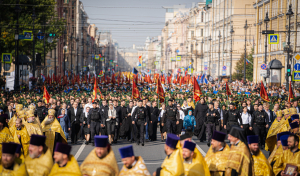 300-летие перенесения мощей святого Александра Невского отметили в Санкт-Петербурге