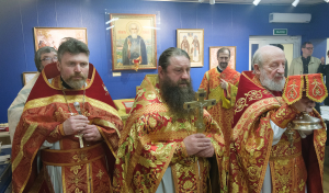 Божественная литургия совершена в Сергиевском музее-храме
